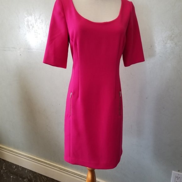 Ann Taylor Zip Pocket 3/4 sleeve Dress size 2  (I18) - Picture 5 of 9